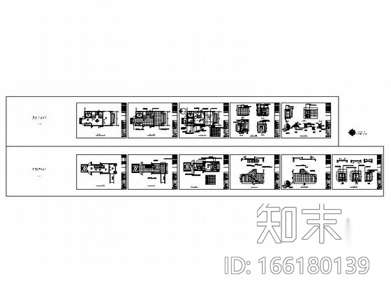 住宅公寓公用电梯厅装修图施工图下载【ID:166180139】