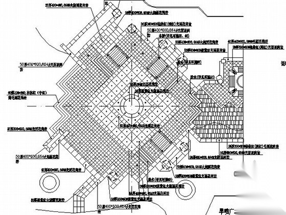 [武汉]某旱喷广场景观工程施工图施工图下载【ID:161046135】