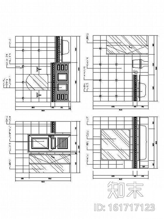 [北京]某公寓三居室装修图AB型cad施工图下载【ID:161717123】