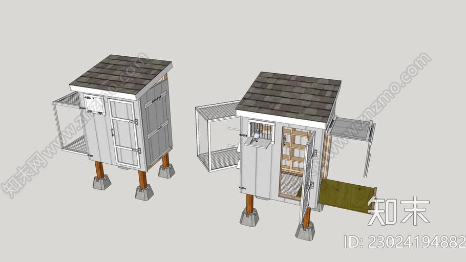 鸽子工具箱/鸽舍SU模型下载【ID:1161889627】