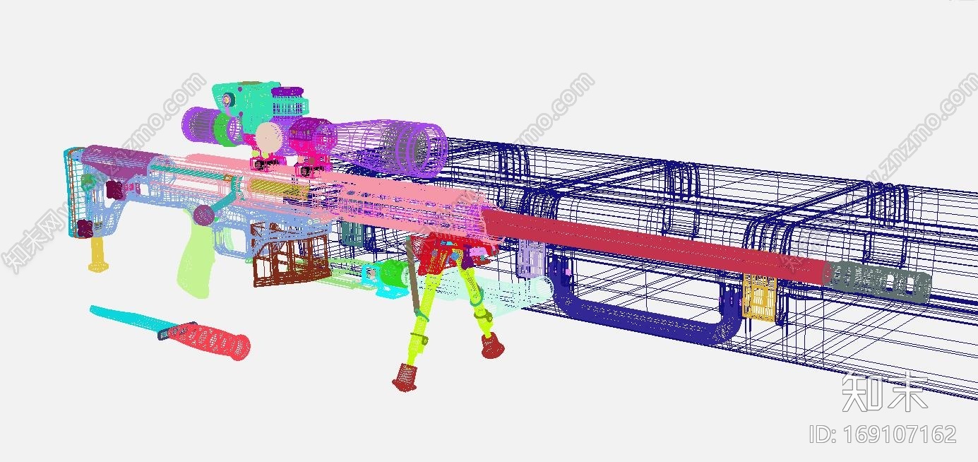 狙击枪CG模型下载【ID:169107162】
