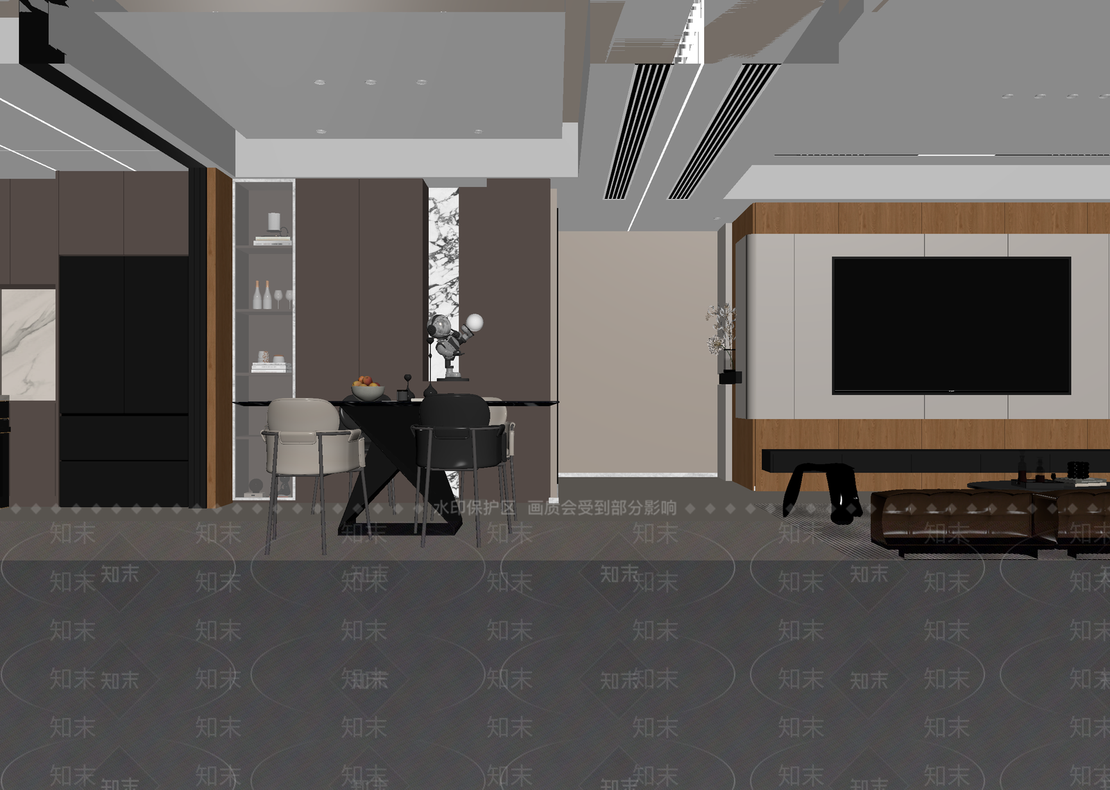 意式民宿大厅3D模型下载【ID:1215093180】