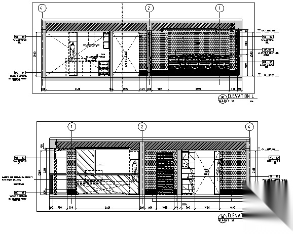 [三亚]海天公寓样板间室内设计施工图(含效果图+物料表...施工图下载【ID:160703106】