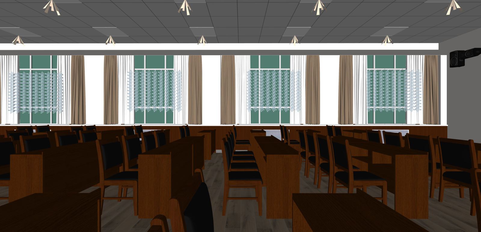 现代会议室SU模型下载【ID:1216064406】