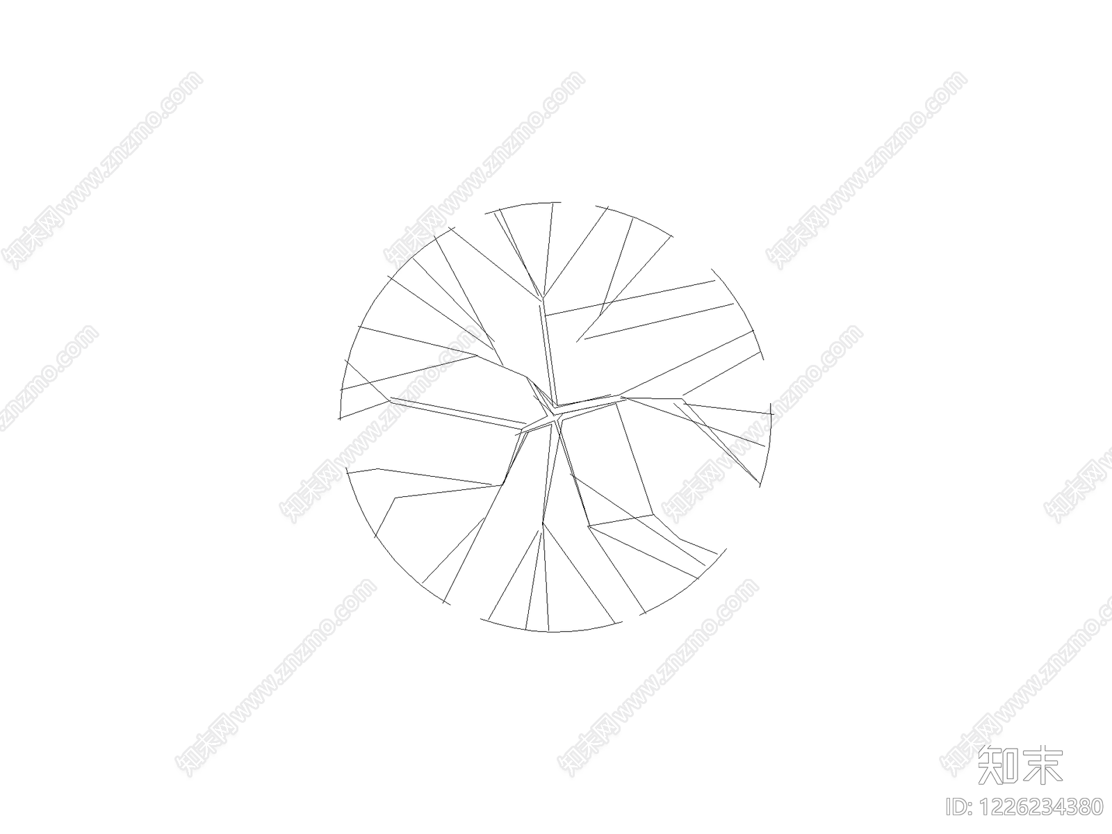 现代地面拼花CAD图纸