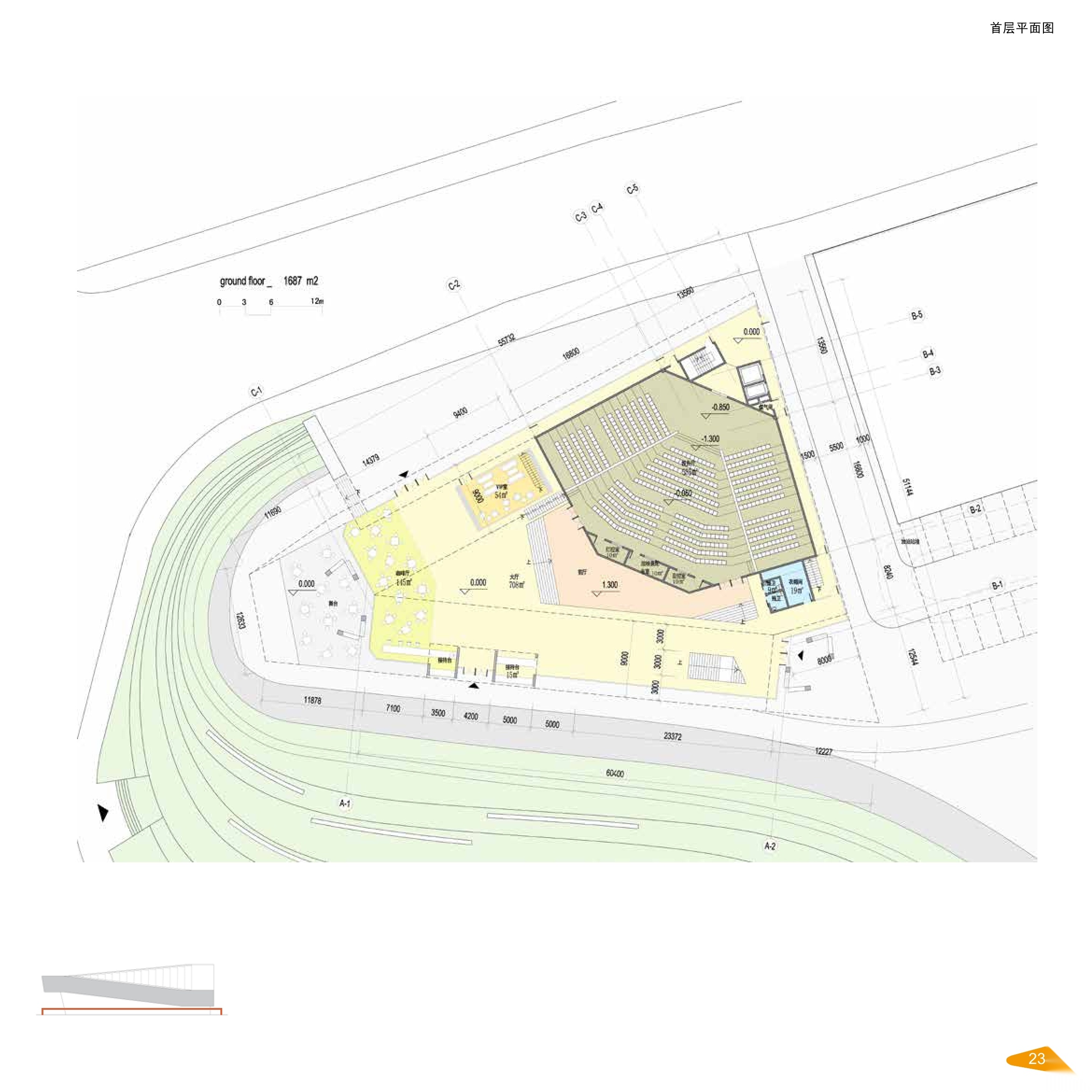 [上海]万科艺术中心建筑设计方案文本+建筑施工图+建筑...cad施工图下载【ID:165155191】