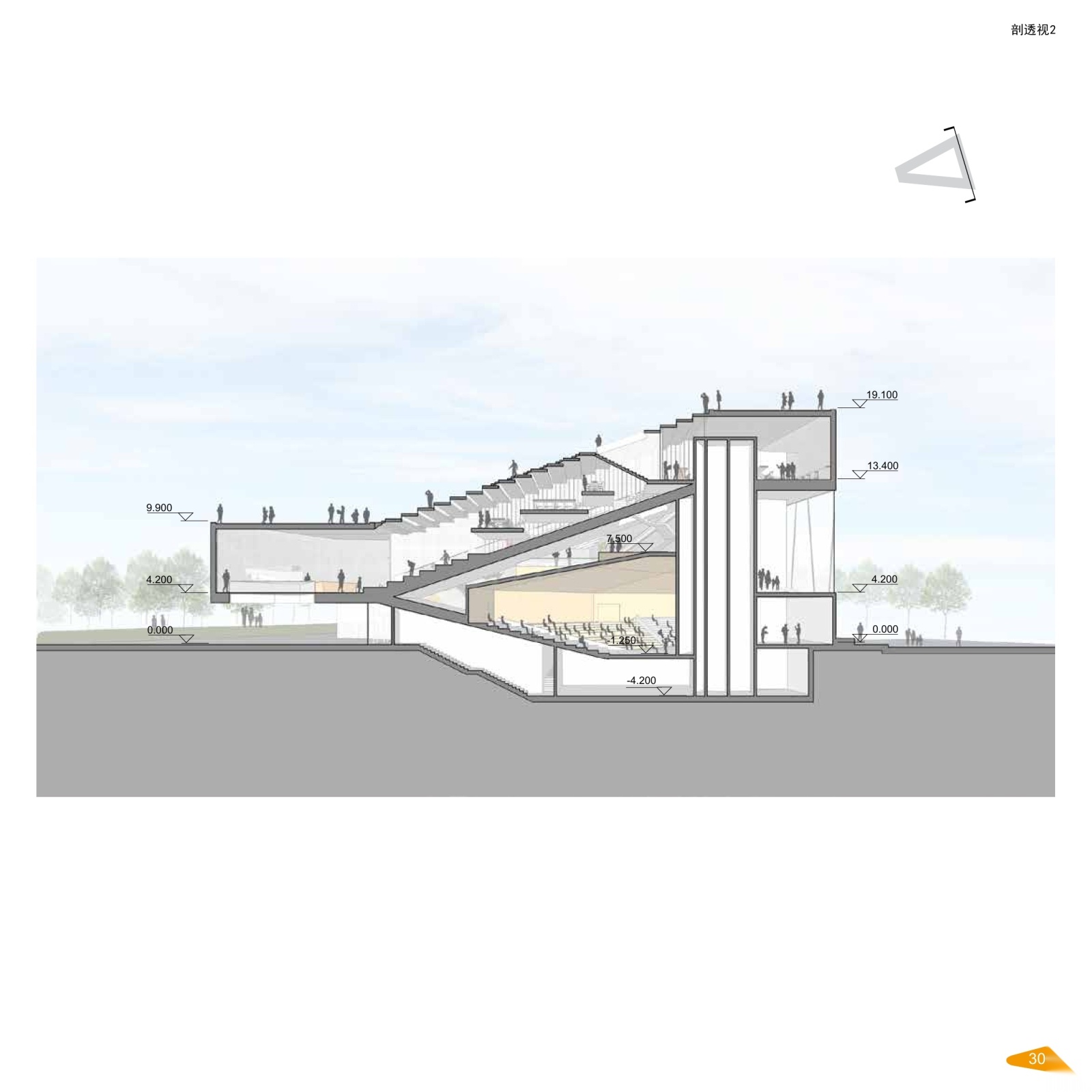 [上海]万科艺术中心建筑设计方案文本+建筑施工图+建筑...cad施工图下载【ID:151444119】