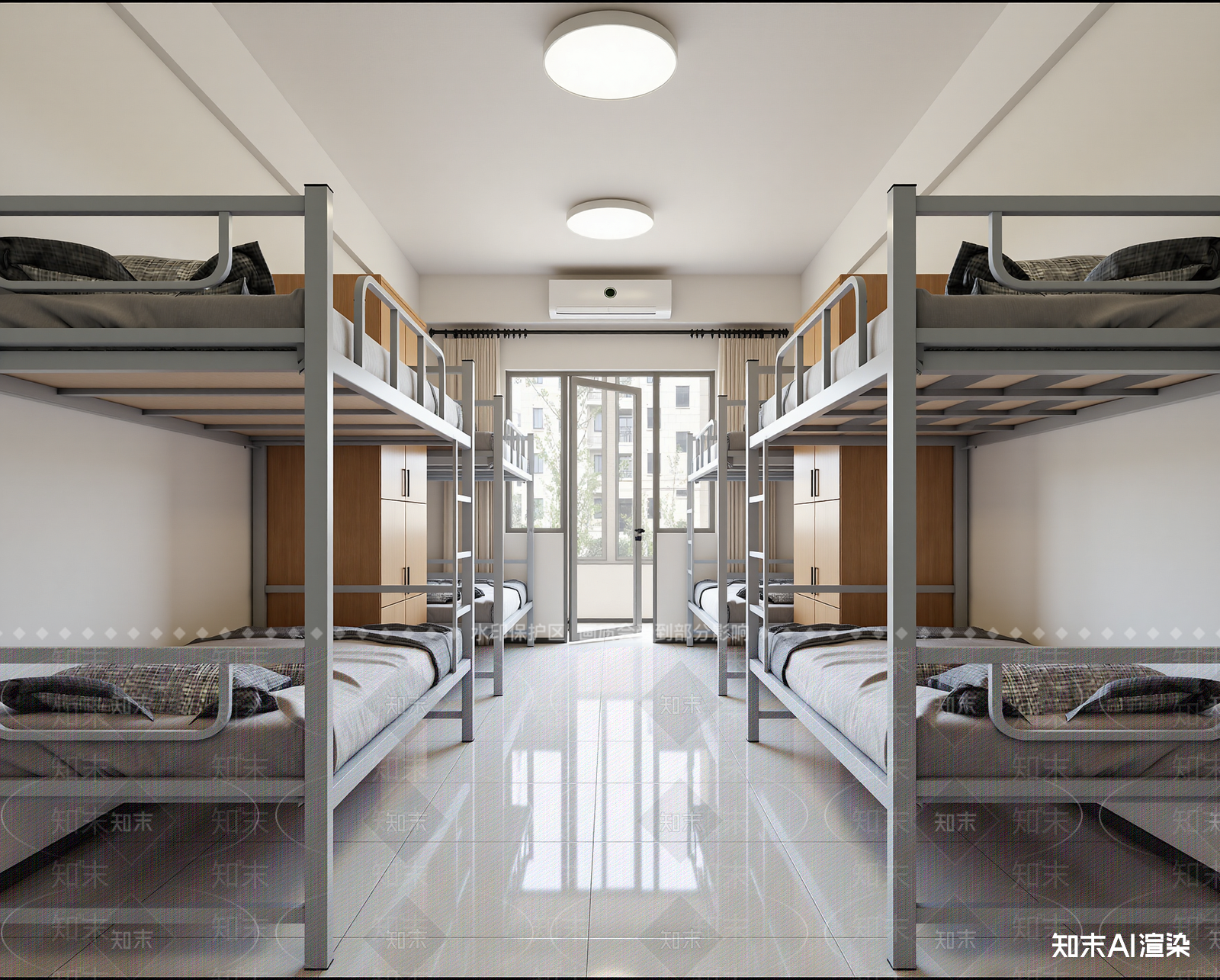 现代宿舍3D模型下载【ID:1214847792】