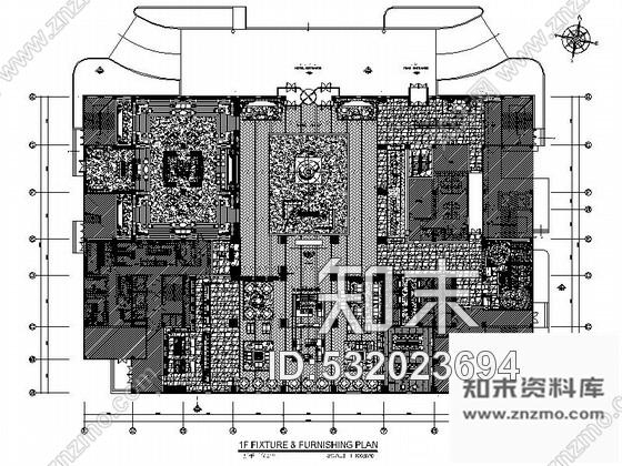 施工图辽宁东北的第一家国际五星级酒店大堂室内装修施工图含效果施工图下载【ID:532023694】