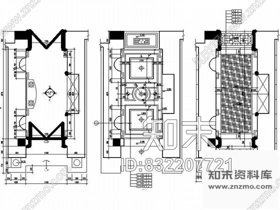 图块/节点奢华别墅进厅立面图cad施工图下载【ID:832207721】