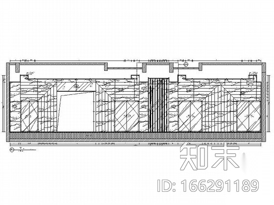 [重庆]某高端楼盘大堂装修图cad施工图下载【ID:166291189】