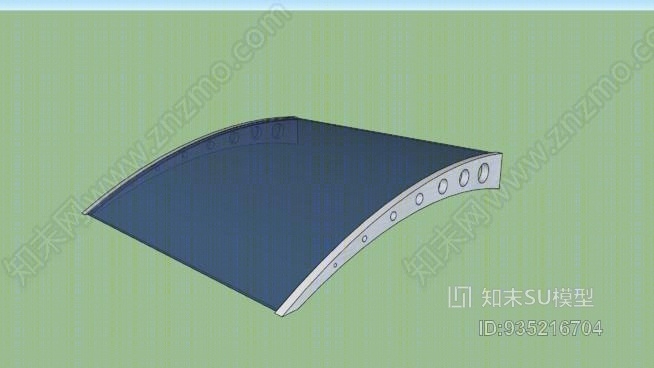 入口遮阳帘SU模型下载【ID:935216704】