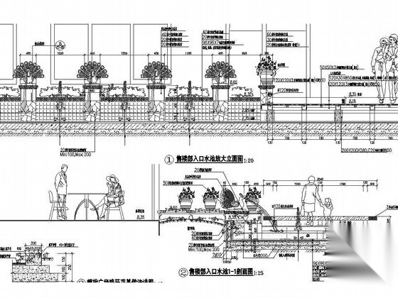 广州某著名小区环境景观设计施工图cad施工图下载【ID:161082157】