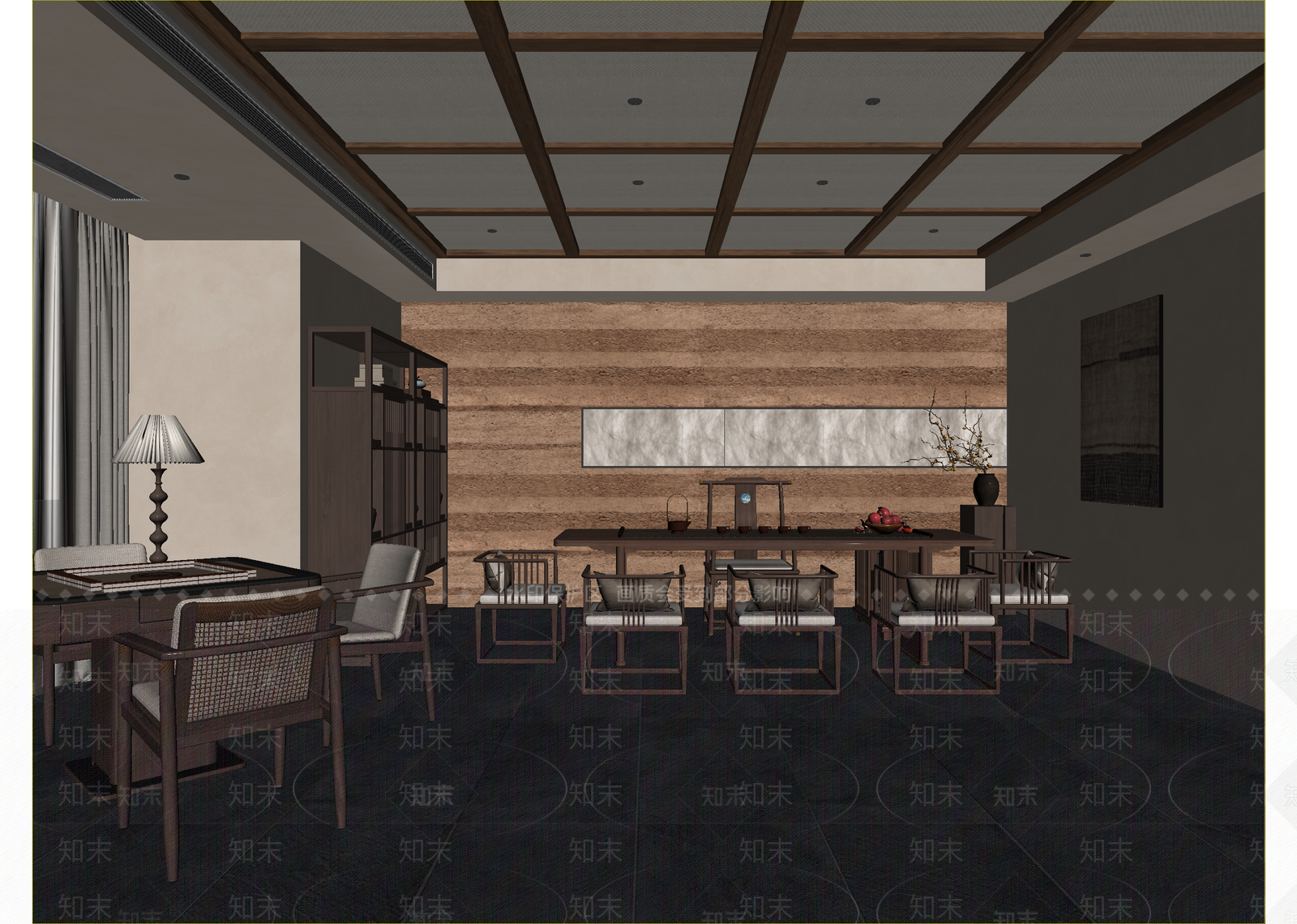 侘寂茶馆3D模型下载【ID:1214755140】