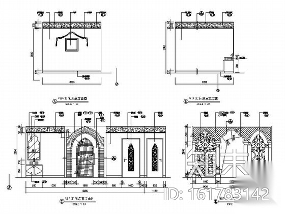 酒店风情SPA包间室内装修施工图cad施工图下载【ID:161783142】