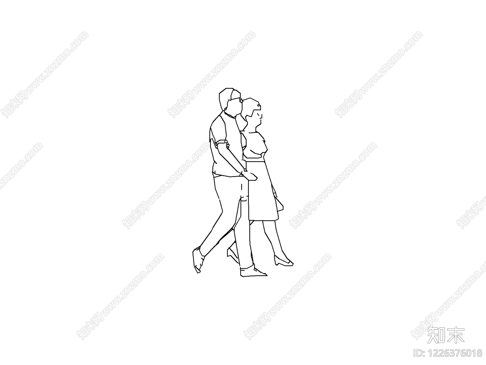 人物cad施工图下载【ID:1226376018】