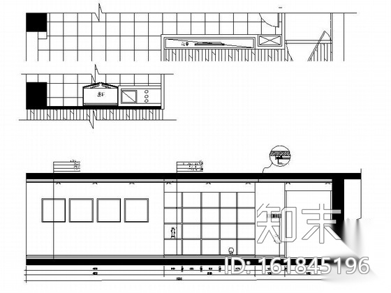 [北京]典雅新中式风格两居室样板间装修施工图（含效果）施工图下载【ID:161845196】