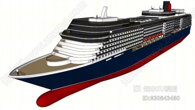 泛亚巴拿马邮轮[WIP]SU模型下载【ID:830843480】