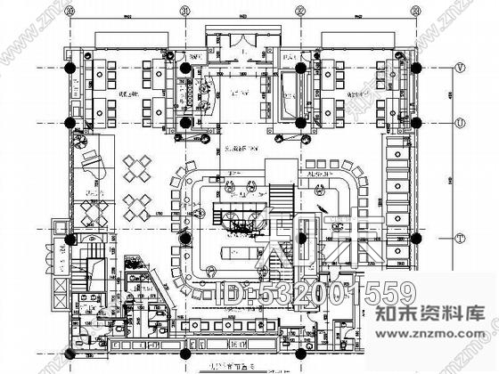 施工图主题餐厅装修图含效果图cad施工图下载【ID:532001559】