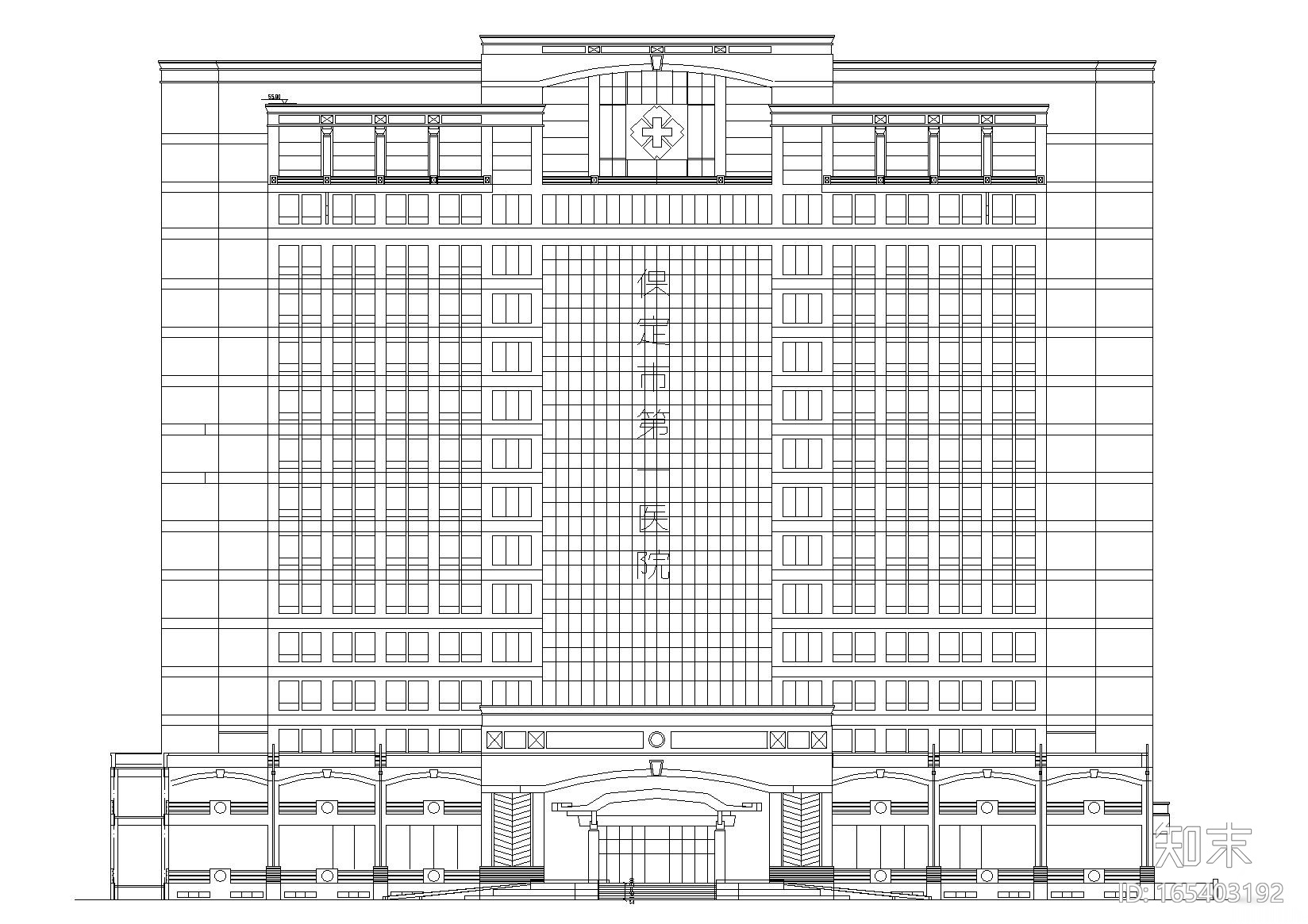 [河北]保定市第一医院建筑工程项目施工图cad施工图下载【ID:165403192】