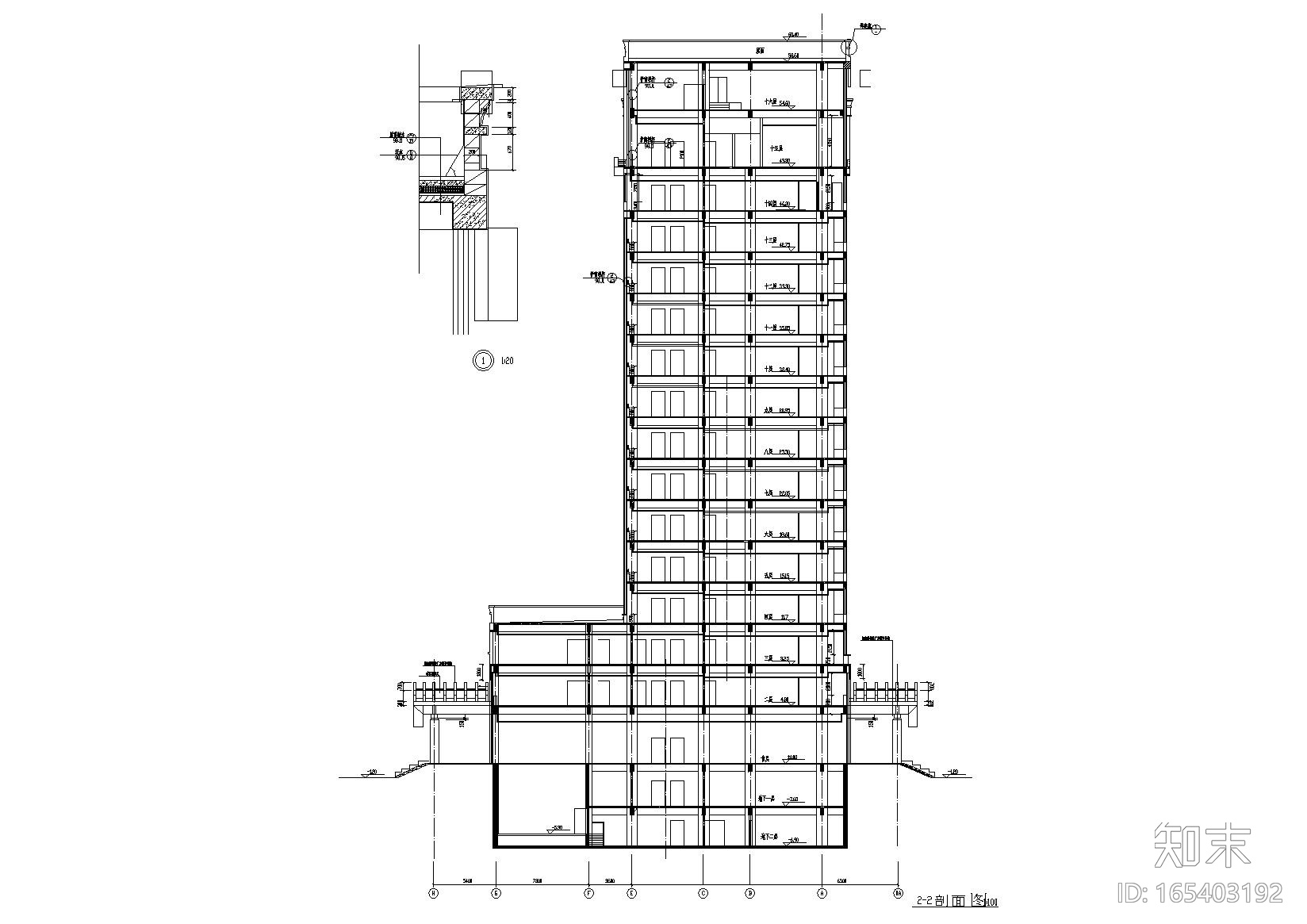 [河北]保定市第一医院建筑工程项目施工图cad施工图下载【ID:165403192】