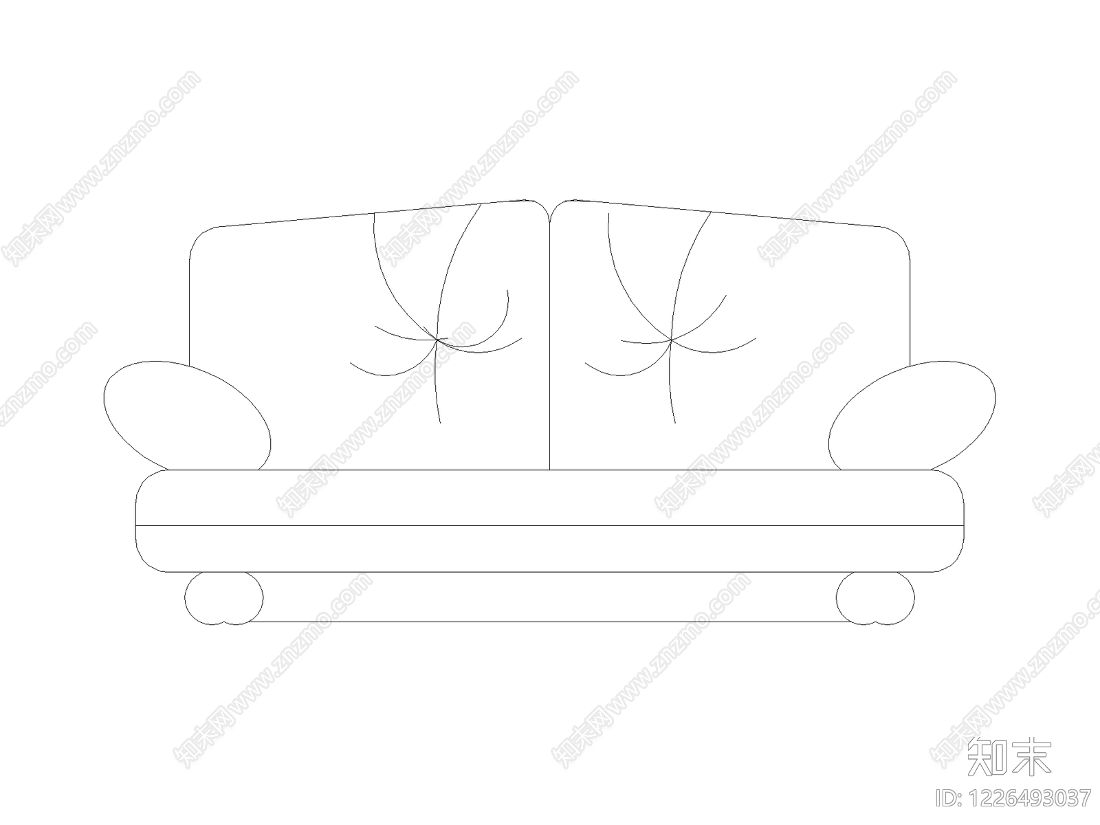 沙发CAD图纸