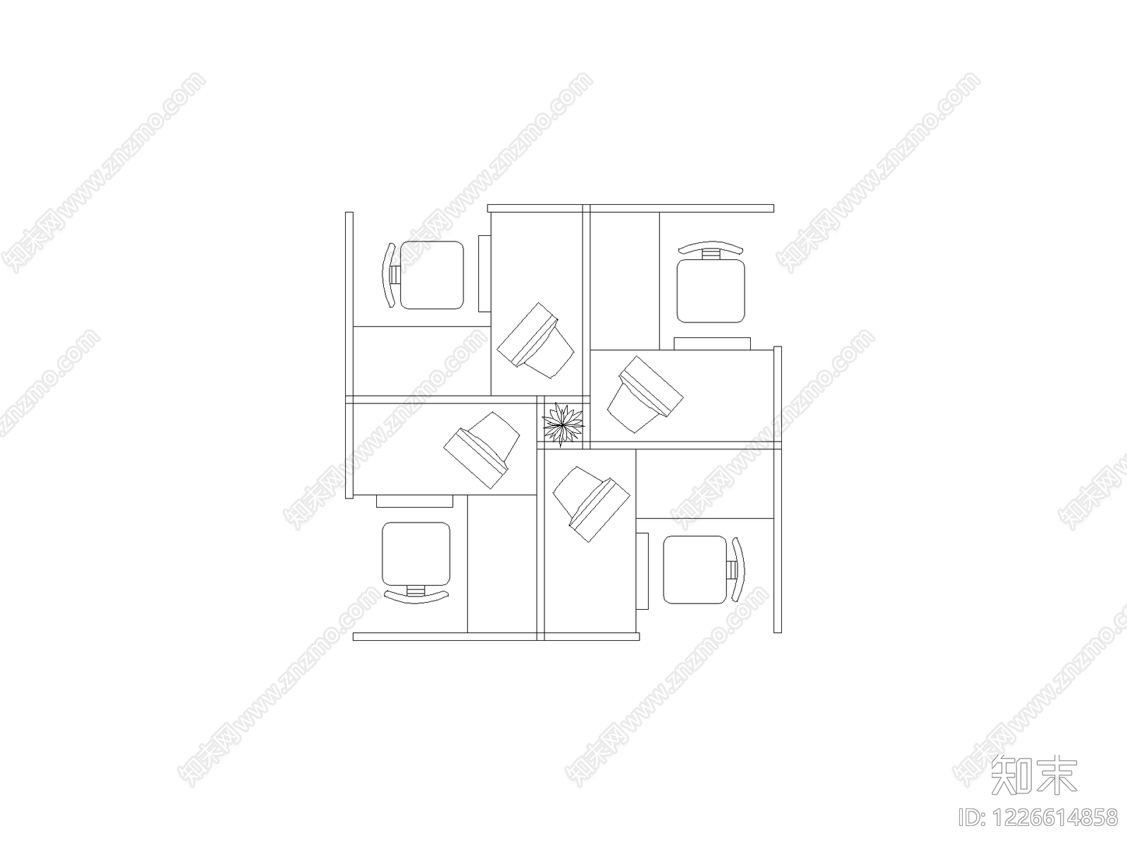 桌椅CAD图纸