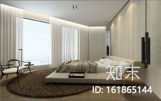 [青岛]现代风格四室二厅时尚住宅装修室内施工图（含实景...cad施工图下载【ID:161865144】