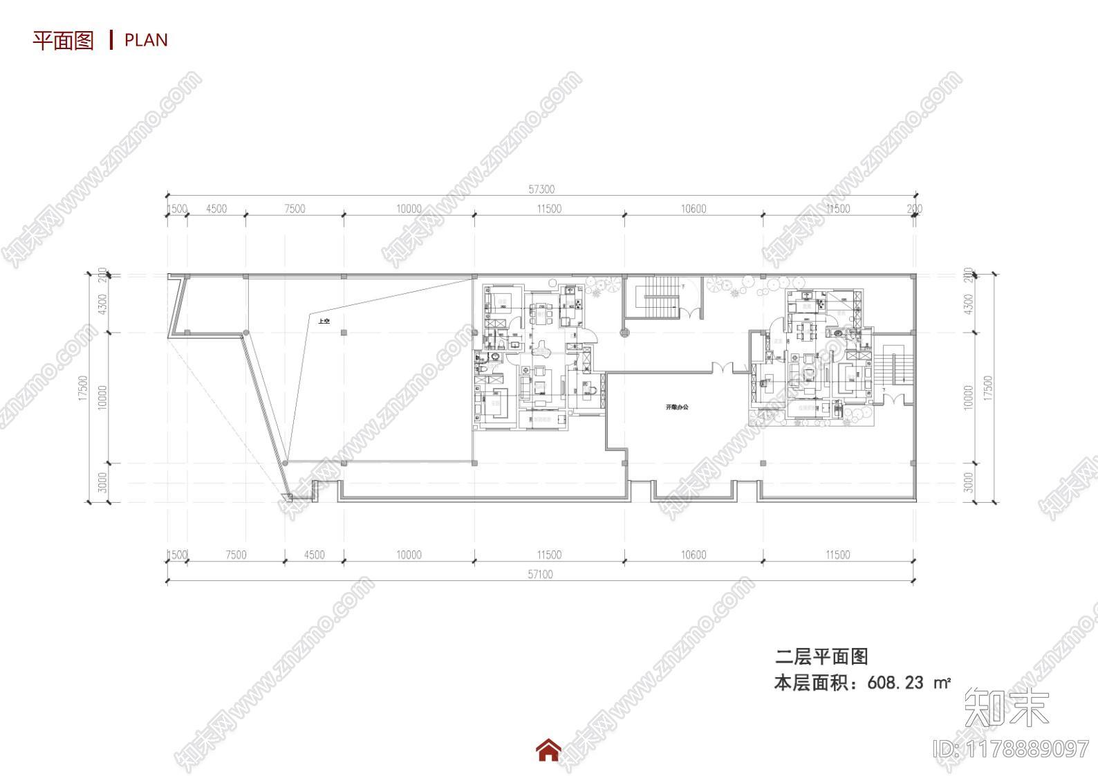 龙湖售楼处建筑平面布局案例分析：探索现代销售空间的设计精髓下载【ID:1178889097】