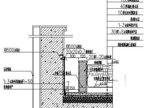 某屋顶花园景观施工图设计cad施工图下载【ID:161015108】