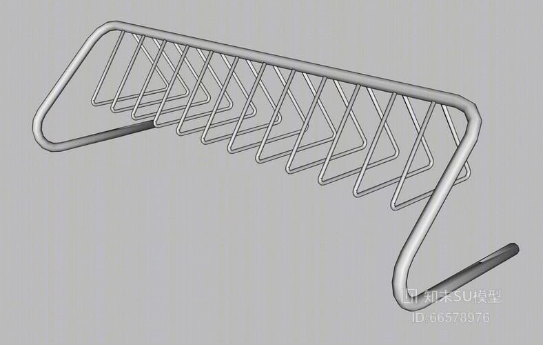 自行车停车架SU模型下载【ID:66578976】