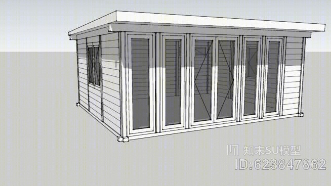 奥齐斯花园办公工作室设计工具SU模型下载【ID:623847862】