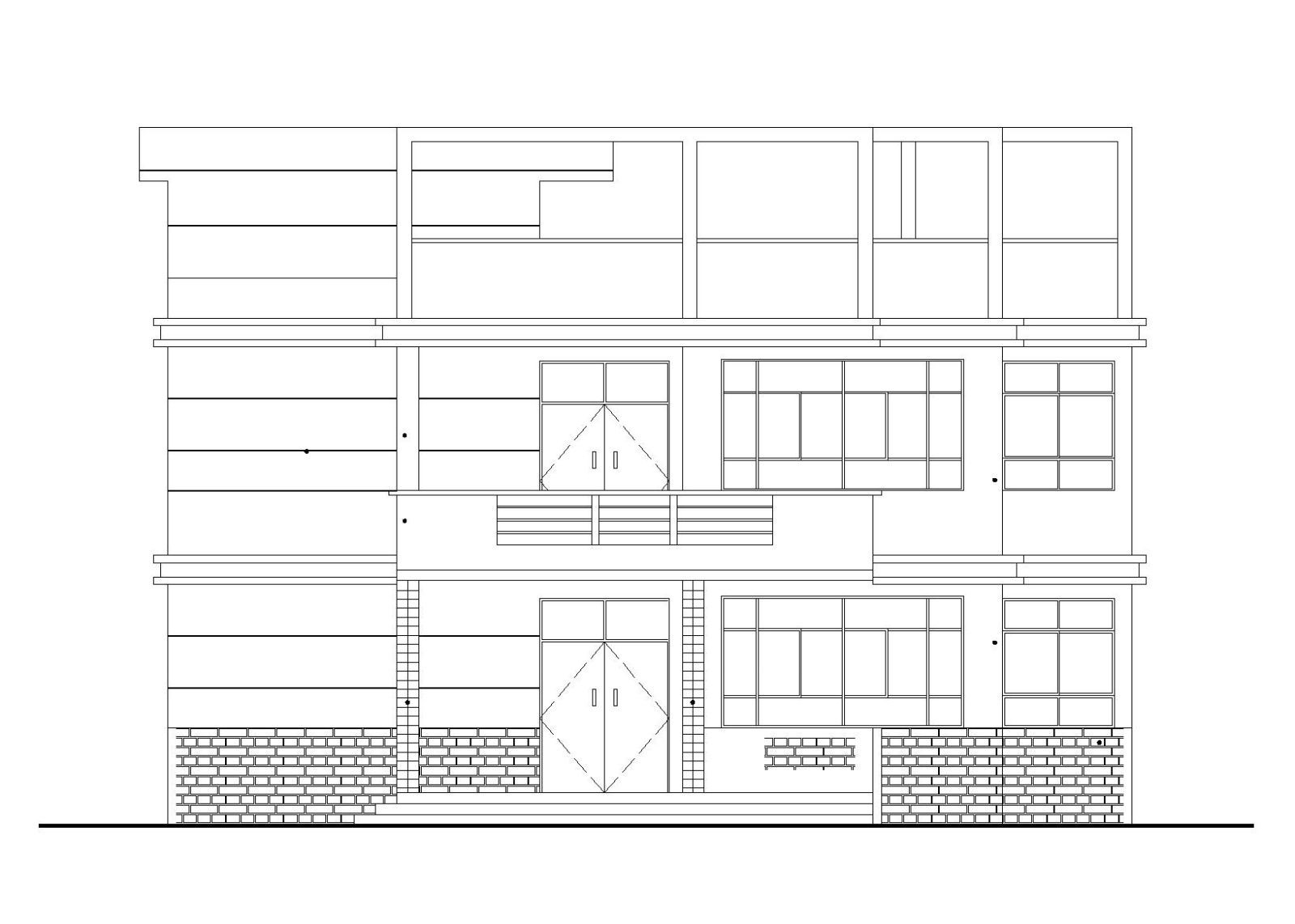 两层农村自建房建筑施工图（CAD）施工图下载【ID:151388124】