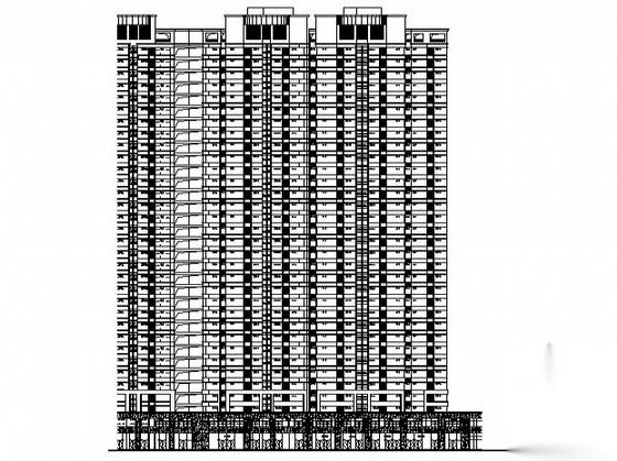 [合肥]某公寓商业工程4号楼裙楼外立面幕墙装饰工程建筑...cad施工图下载【ID:166198198】