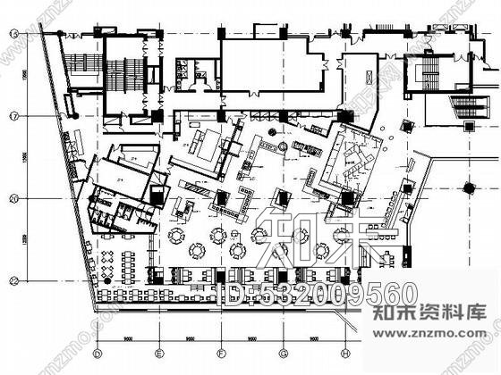 施工图北京知名全球连锁酒店日式餐厅装修图cad施工图下载【ID:532009560】