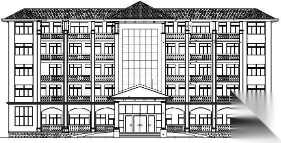 海南某五层办公楼建筑施工图纸施工图下载【ID:151415102】