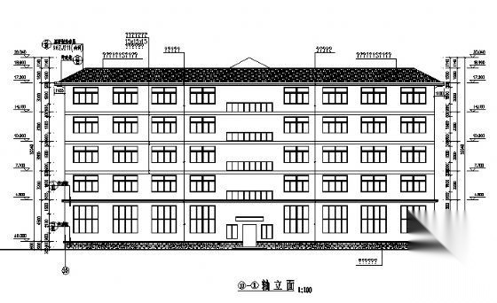 海南某五层办公楼建筑施工图纸施工图下载【ID:151415102】