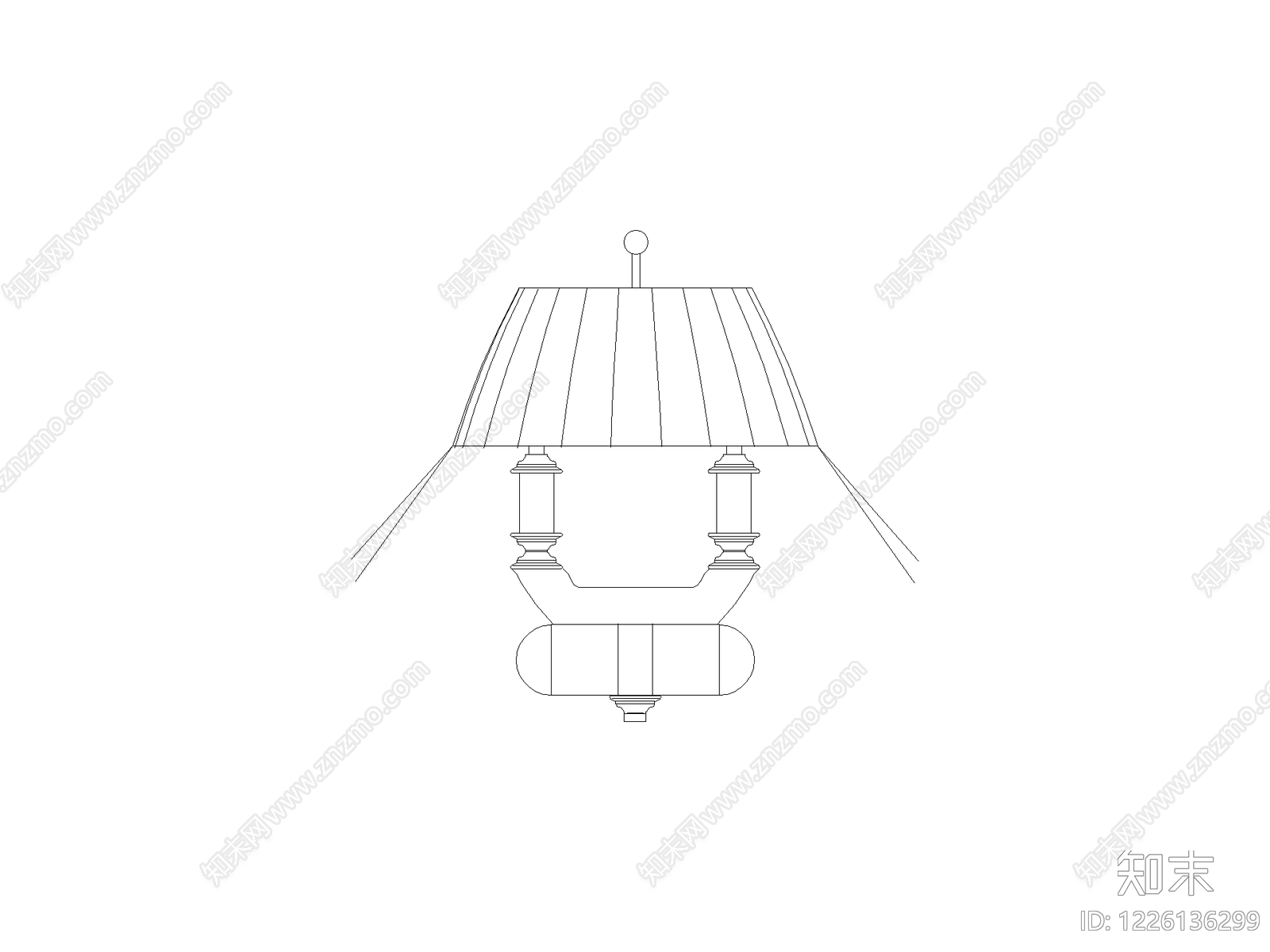 灯具图块cad施工图下载【ID:1226136299】