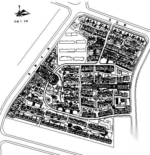 某都市花园小区景观规划设计图cad施工图下载【ID:161114182】