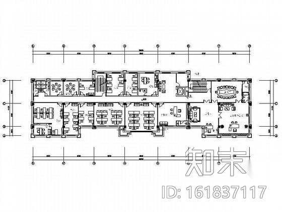 [广东]办公楼室内设计施工图cad施工图下载【ID:161837117】