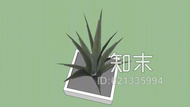盆栽植物SU模型下载【ID:621335994】
