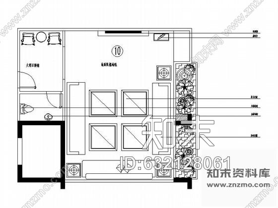 施工图现代KTV包厢室内装修图cad施工图下载【ID:632128061】