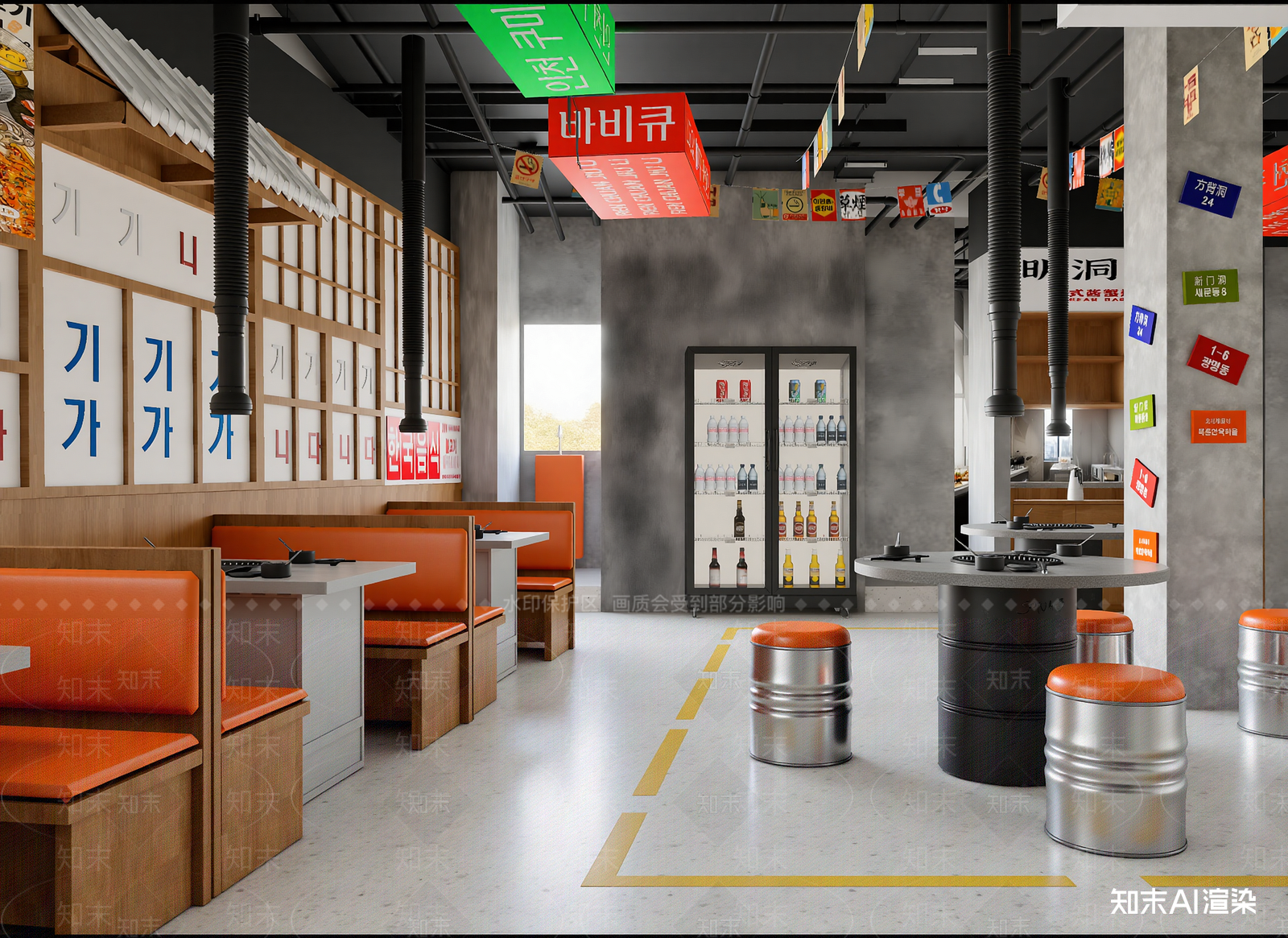 工业火锅店3D模型下载【ID:1214674290】