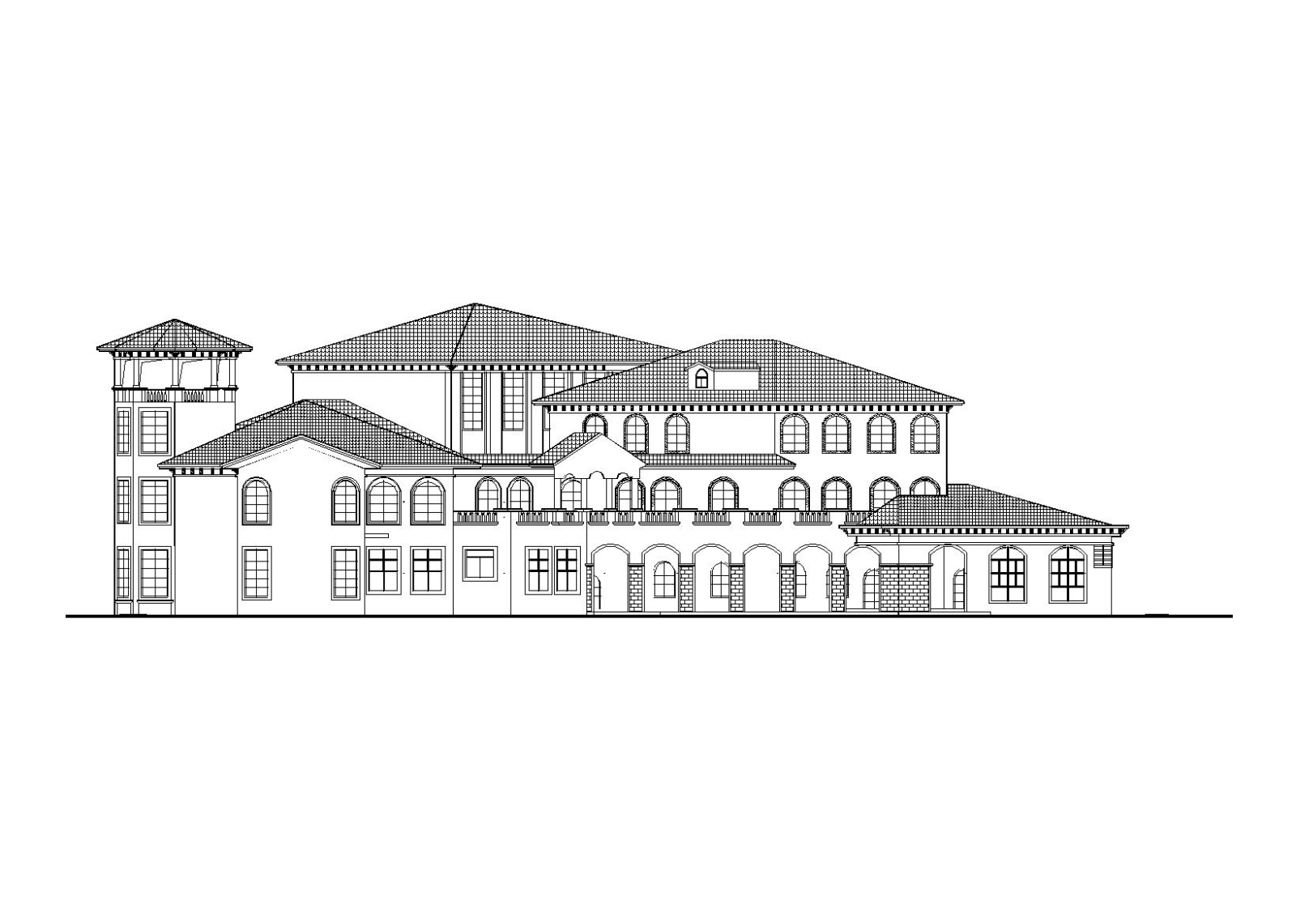 5班幼儿园建筑施工图（CAD图纸）cad施工图下载【ID:151538120】