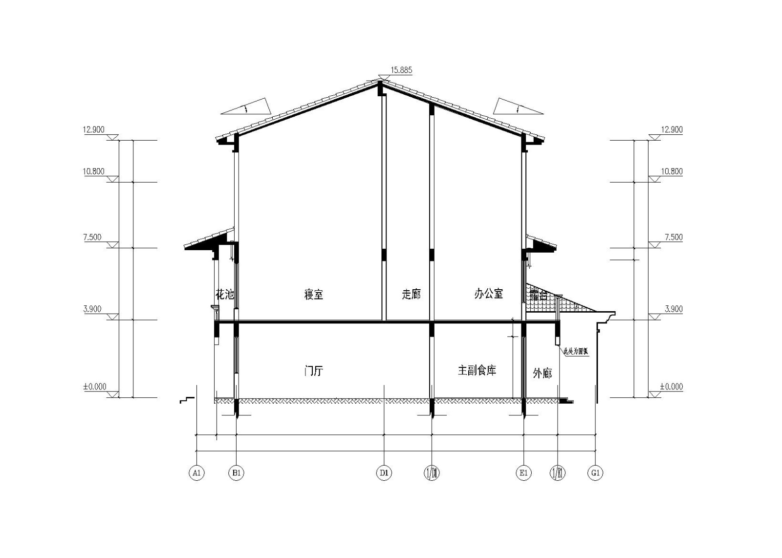 5班幼儿园建筑施工图（CAD图纸）cad施工图下载【ID:151538120】