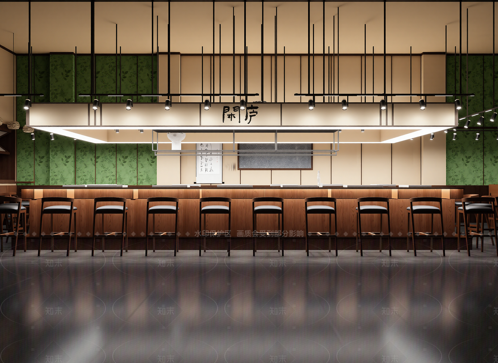 复古日料店3D模型下载【ID:1214980212】