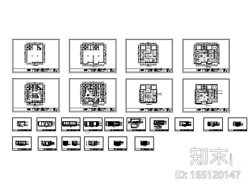 经典茶室设计图cad施工图下载【ID:165120147】