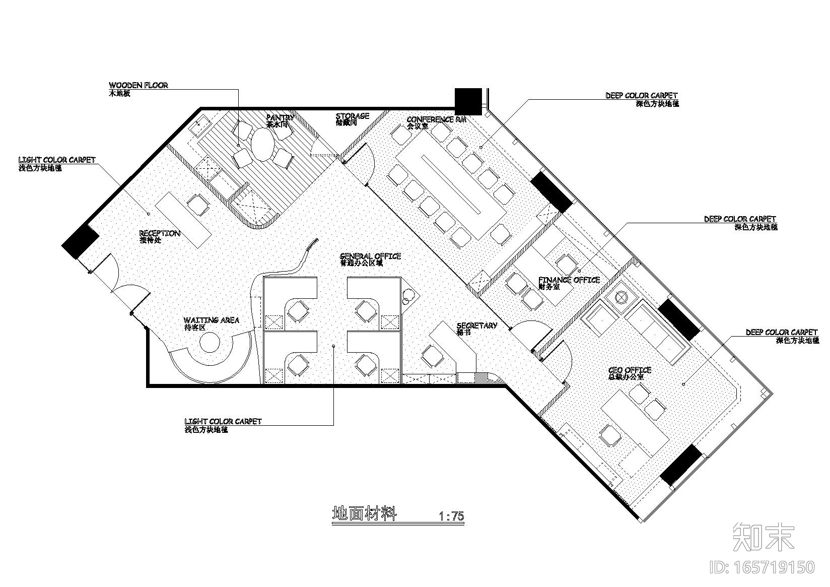 中国正通汽车服务控股公司装饰设计施工图cad施工图下载【ID:165719150】