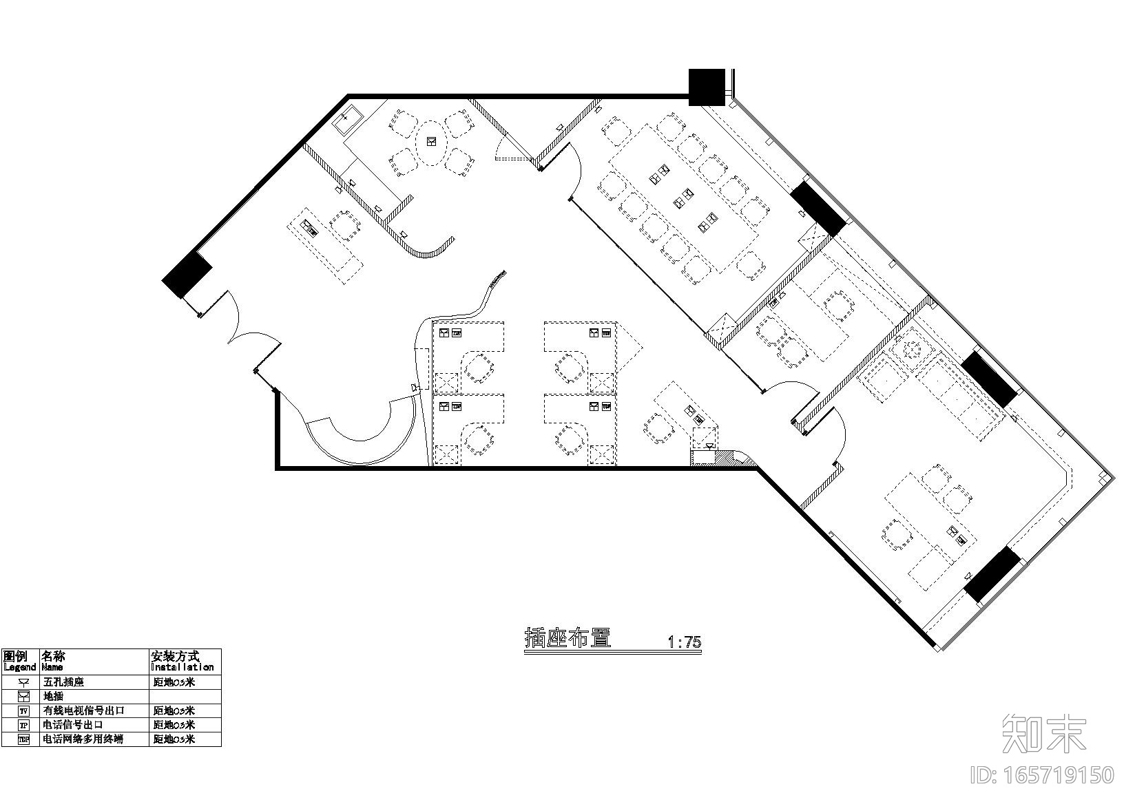 中国正通汽车服务控股公司装饰设计施工图cad施工图下载【ID:165719150】