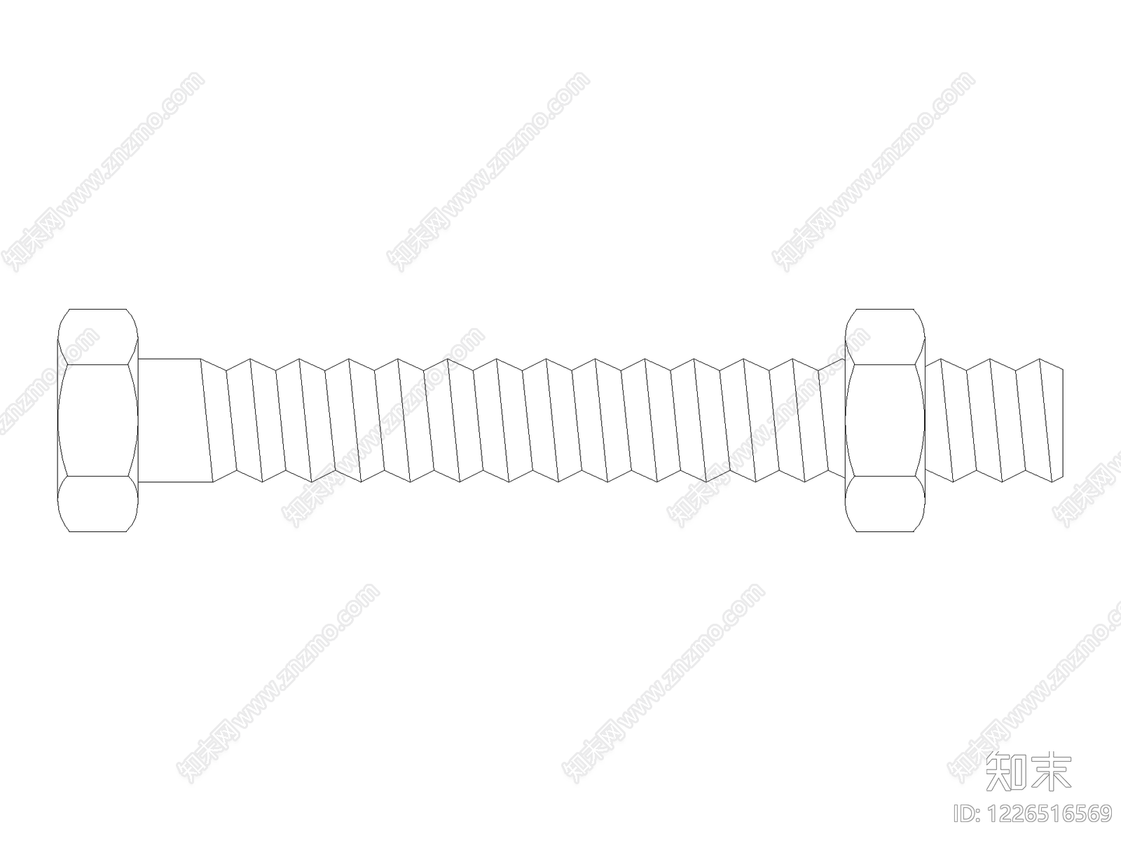 五金管件cad施工图下载【ID:1226516569】